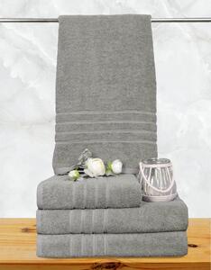 Bavlnený uterák a osuška, Finer sivý 50 x 95 cm