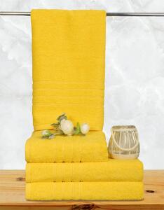 Bavlnený uterák a osuška, Finer žltý 50 x 95 cm