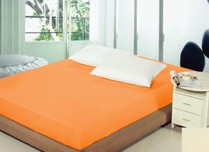 Prestieradlá na posteľ svetlo oranžovej farby Oranžová