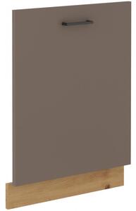 Dvierka pre vstavanú umývačku BALIJA - 713x596 cm, hľuzovo šedá / dub artisan