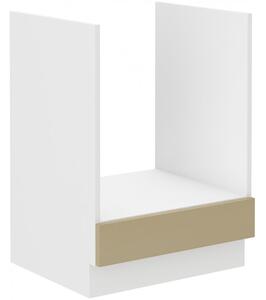 Sporáková skrinka LAJLA - šírka 60 cm, cappucino / biela