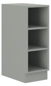 Dolná otvorená skrinka ULLERIKE - šírka 30 cm, šedá