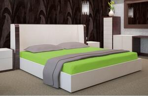 Sýto zelené bavlnené posteľné prestieradlo Zelená
