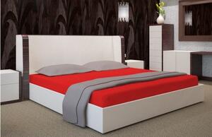 Červená napínacia plachta na posteľ Šírka: 90 cm | Dĺžka: 200 cm