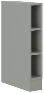 Dolná otvorená skrinka ULLERIKE - šírka 15 cm, šedá