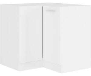Dolná rohová skrinka EDISA - 89x89 cm, biela