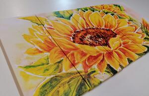 5-dielny obraz nádherná slnečnica