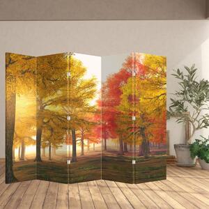 Paraván - Jesenné stromy (210x170 cm)