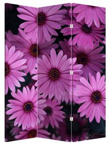 Paraván - Ružové kvety (126x170 cm)