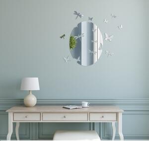 Nástenné ozdobné zrkadlo s motýľmi