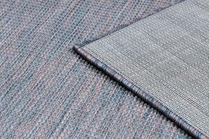 Šnúrkový koberec SIZAL PATIO 2778 Plocho tkaný, modro - ružovo - béžový