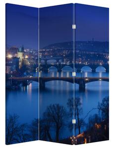 Paraván - Pražské mosty (126x170 cm)