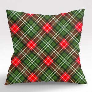 Ervi obliečka na vankúš dekoračný Royal Lux - Vianočný tartan