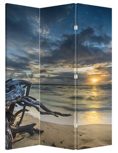 Paraván - More sa západom slnka (135x180 cm)