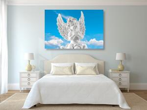 Obraz starostlivý anjelik na nebi