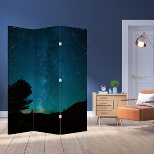 Paraván - Nočná obloha s hviezdami (126x170 cm)
