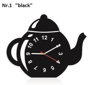 Dekoračné kuchynské hodiny v tvare čajníka