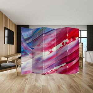 Paraván - ružovomodrá farby (210x170 cm)