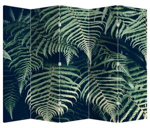 Paraván - Listy papradí (210x170 cm)