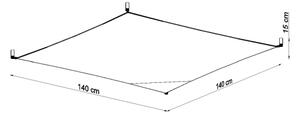 Sollux SL.0740 - LED stropné svietidlo LUNA 6xG13/8,5W/230V 140x140 cm biela