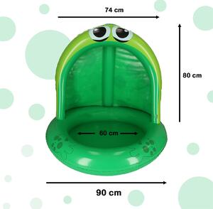 IKO Detský bazén so strieškou 95 cm - žabka
