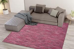 Moderný šnúrkový koberec FISY SIZAL 20774 Štvorčeky, ružový