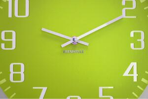 Štýlové nástenné hodiny moderné Zelená
