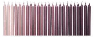 Sviečky Ombre Dark Grape – set 24 ks