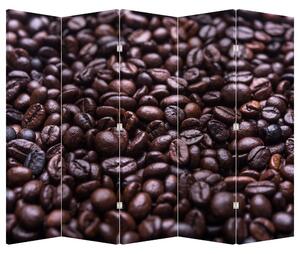 Paraván - Kávové zrná (210x170 cm)