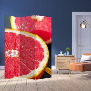 Paraván - rozkrojení grapefruity (126x170 cm)
