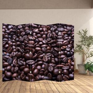 Paraván - Kávové zrná (210x170 cm)