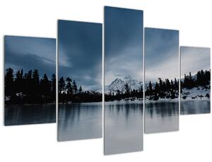 Obraz - Na zamrznutom jazere (150x105 cm)