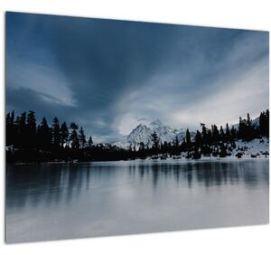 Obraz - Na zamrznutom jazere (70x50 cm)