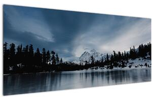 Obraz - Na zamrznutom jazere (120x50 cm)