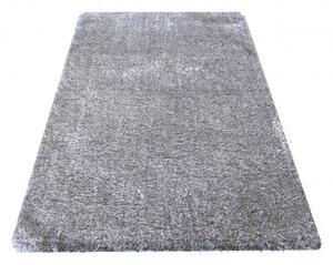 Chlpatý koberec sivej farby Sivá Šírka: 80 cm | Dĺžka: 150 cm