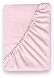Kvalitex Flanelové napínacie prestieradlo 140x200cm svetlo ružové