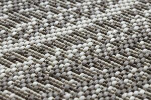 Šnúrkový okrúhly koberec SIZAL FLAT 48837686 Boho, vzor pletený vrkoč, béžový