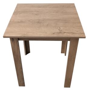 Štvorcový jedálenský stôl LEVI dub sonoma