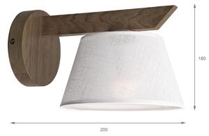 Brilagi - LED Nástenné svietidlo ANTHONY 1xE14/40W/230V dub orech/biela
