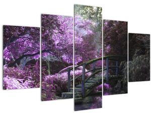 Obraz - Mystická záhrada (150x105 cm)
