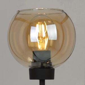 Stojacia lampa Haga Cage, 3x grafitové sklenené tienidlo v kovovom ráme (mix 3 farieb)