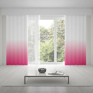Dekoratívne závesy do obývačky v ružovej farbe s módnym ombré efektom Ružová