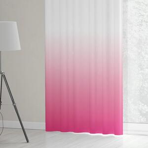 Dekoratívne závesy do obývačky v ružovej farbe s módnym ombré efektom Ružová