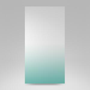 Elegantné závesy šité na mieru tyrkysovo bielom ombré designe 100 x 100 cm SKLADOM Zelená