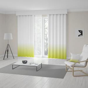 Unikátny zeleno žltý ombré záves do obývačky šitý na mieru Žltá