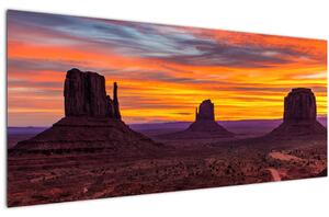 Obraz - Monument Valley v Arizone (120x50 cm)