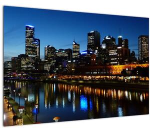 Obraz noci v Melbourne (90x60 cm)