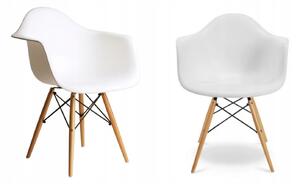 Luxusná biela dizajnová stolička do jedálne Biela