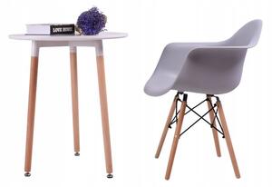 Moderná stolička sivej farby do kuchyne Sivá