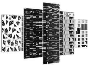 Obraz čiernobiele architektúry (150x105 cm)